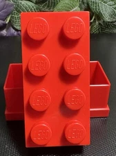 LEGO 8-Stud Mini Storage Box - Red New!