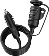 Extension Cord, 4Ft/12V/120W/15A, Compatible with Air Compressor Pump and Ti