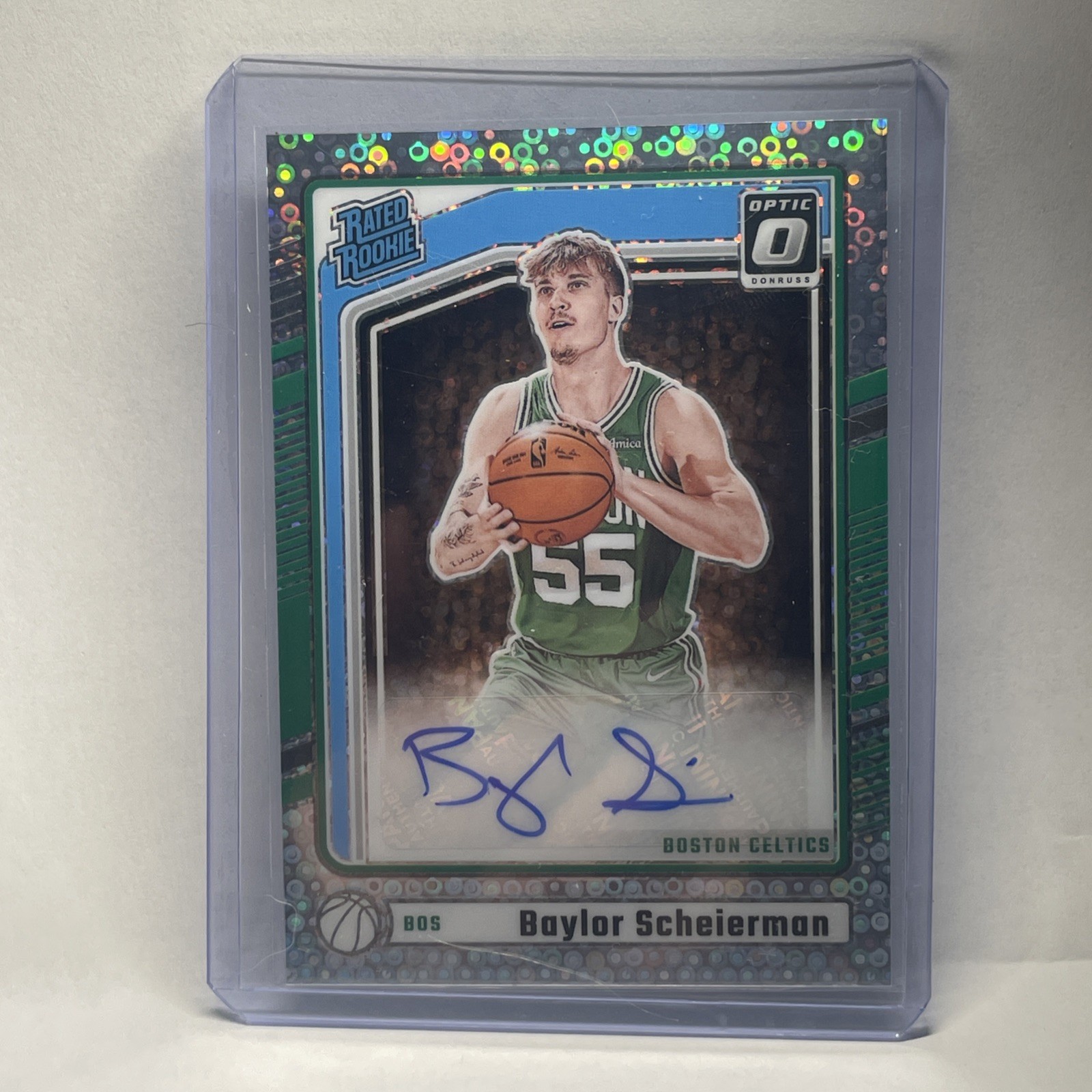 2024-25 Donruss Optic Baylor Scheierman Rated Rookie Fast Break RC Auto #310