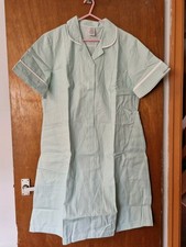 Alexandra Carers/Maid/Waitress Green Stripe/Wht pip Dress - Size Euro 50/UK 24