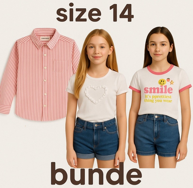 🪆$80 Tween Girls Size 14 Tops Lot | Abercrombie Kids, Crazy 8, KC Parker Set