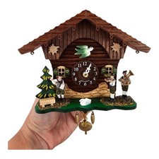 Novica Trenkle Uhren National Geographic Polka Band Mini Wall Cuckoo Clock