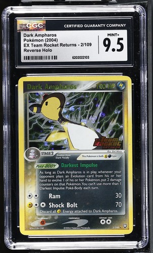 Dark Ampharos graded CGC 9.5 for sale on eBay