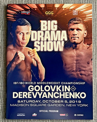 GGG Gennady Golovkin vs Sergiy Derevyanchenko Big Drama Show Boxing Program 2019