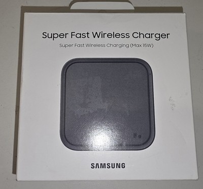 Samsung 15W Super Fast Wireless Charger with Travel Adapter - Gray