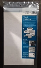 Vinyl Lettering, Numbers & Punctuation by Chartpak-3/4"  High-White