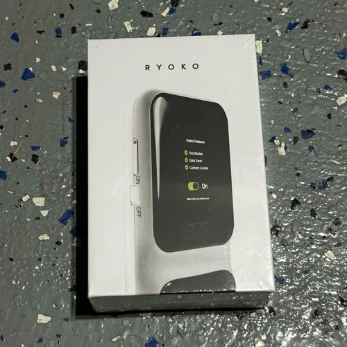 Ryoko PRO Portable 4G LTE WiFi Router, Wireless 150 Mbps, Black/White - product listing photo
