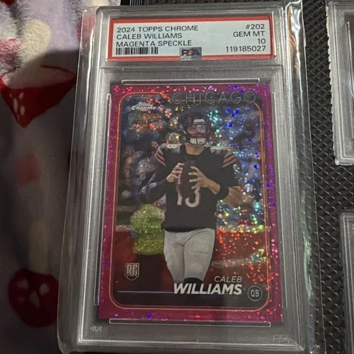 2024 Topps Chrome Caleb Williams Magenta Sparkle /399 #202 PSA 10