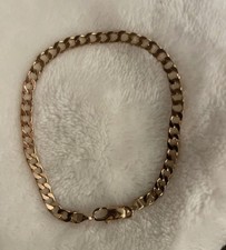 Solid 9ct Gold Curb bracelet 5.45grams