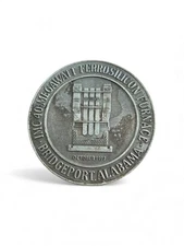 1977 JWI 40 Megawatt Ferrosilicon Furnace Medal 2.5" Bridgeport Alabama Industr