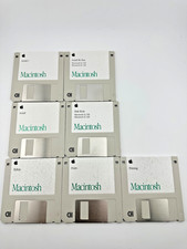 Apple Macintosh System 7.1 Floppy Disk Lot 7 Disks Install Tools Fonts LC 520 55