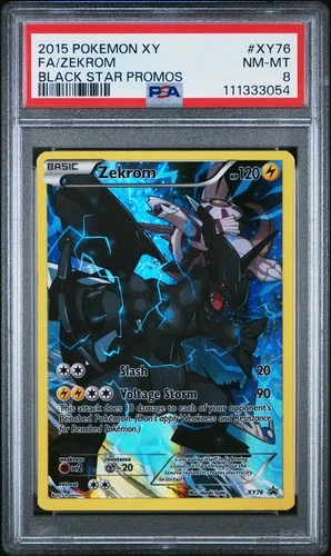 2015 POKEMON XY BLACK STAR PROMO ZEKROM #XY76 PSA 8 NEAR MINT #111333054