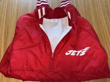 80s Throw Back Red 1/4 Zip Nylon Pullover Jacket Made In USA