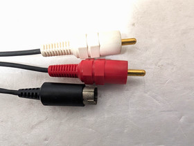 SEGA Saturn Official S Video Cable HSS-0105 Sega Box  Manual Japan