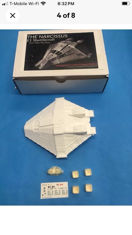 Alien Movie Narcissus E1 Model Space Shuttlecraft  Resin Model Kit