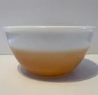 Vintage Hazel Atlas Ombre Two-Tone Milk Glass Brown Fade Mixing Bowl RARE