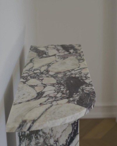 Viola Marble Console Table, Hall Table, Entryway Table Living room Table Stand - Picture 3 of 5