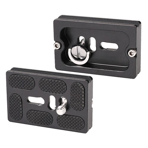 2 Piastre A Sgancio Rapido 40mm Per Treppiede - PU40 In Lega Di Alluminio Con Vite 1/4 Pollice E Sicurezza Anticaduta - 5