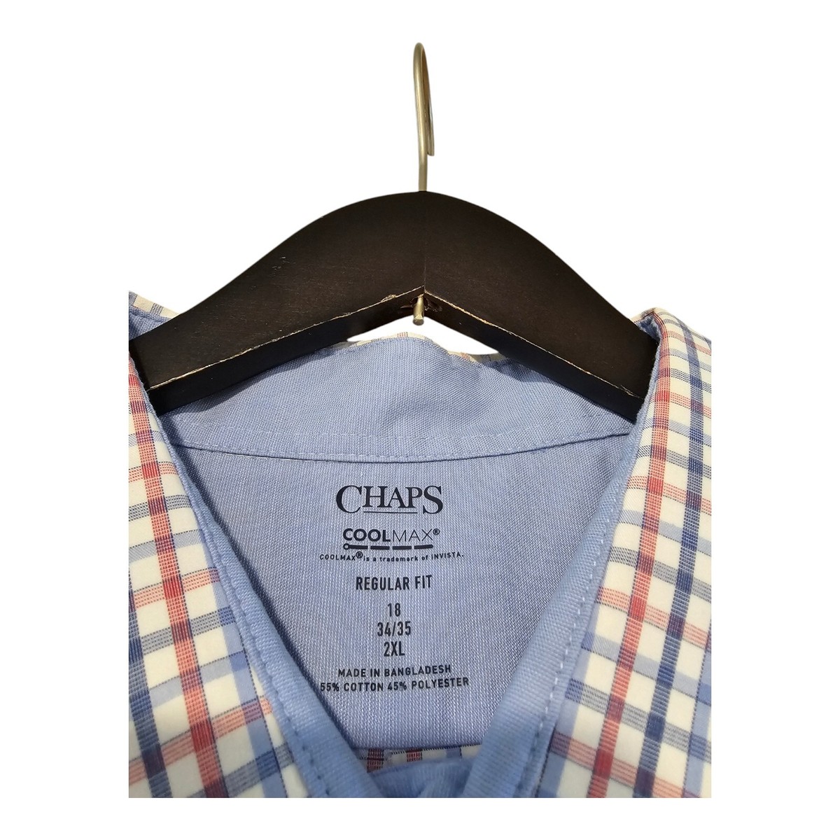 chaps coolmax dress shirts Men's Chaps Cool Max Regular-Fit Dress Shirt, Size: 18.5 36/37, Yellow