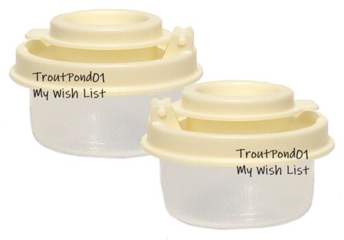 TUPPERWARE Sale + Pepe Shaker Smidgets Midgets Mini Ciotole Rosa Trasparente Set - Foto 2 di 7