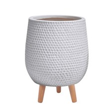 Indoor Plant Pots IDEALIST Honeycomb Style Egg Flower Pots on Legs
