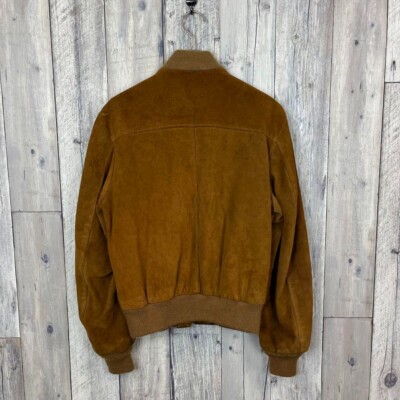 Schott 80s Suede Leather Jacket IDEAL Zipper Leather Brown