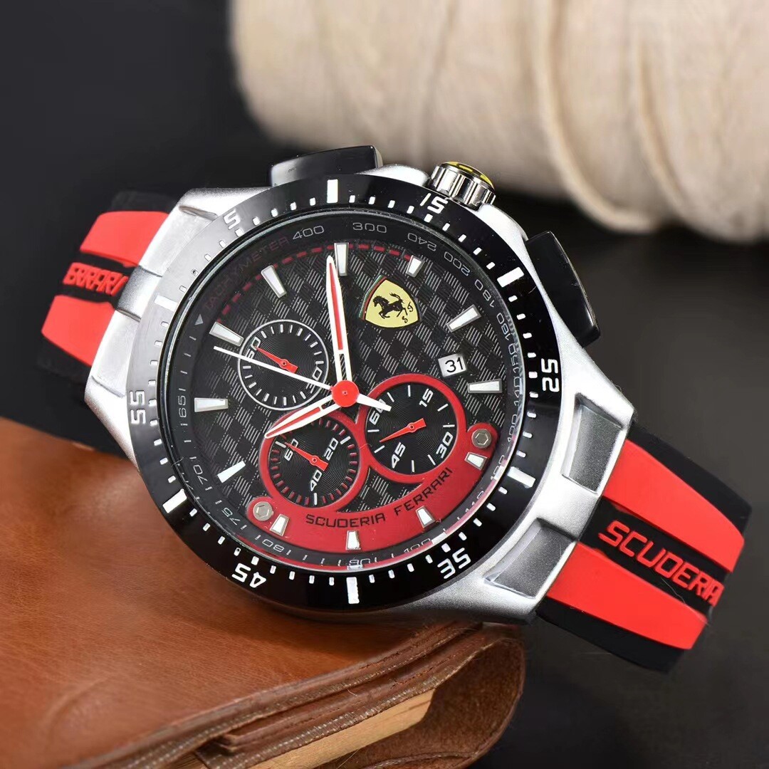 Men's Formula 1 Scuderia Ferrari 44mm Luxury Chronograph Red