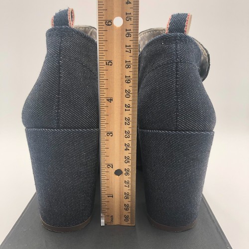 Stivaletti donna Ellen Degeneres ED taglia 8 M blu scamosciato mohoney alla caviglia - Foto 13 di 21