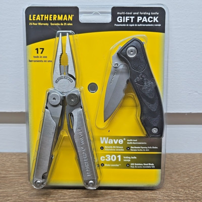 Leatherman BLAST Multi 17 Tool & Leatherman C301 Folding Knife Combo Gift Pack