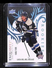 2024-25 Upper Deck Ice Exquisite Rookies Blue #R-24 Luca Del Bel Belluz /199
