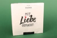 "Servietten \"Mit Liebe Gemacht\" Fasana Papierservietten 33X33 Napkins Tischdeko"