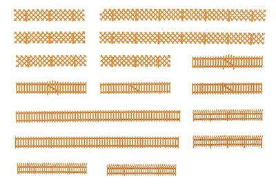 Faller 180860 Gartenzäune 3 Stück Epoche III H0 1:87 Neu