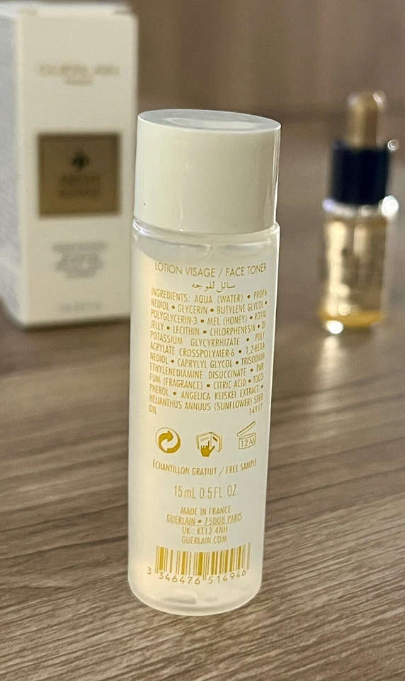 GUERLAIN 🐝 ABEILLE ROYALE Loción Fortificante Jalea Real Juvenil Muestra de Aceite Acuoso Foto 4 de 4