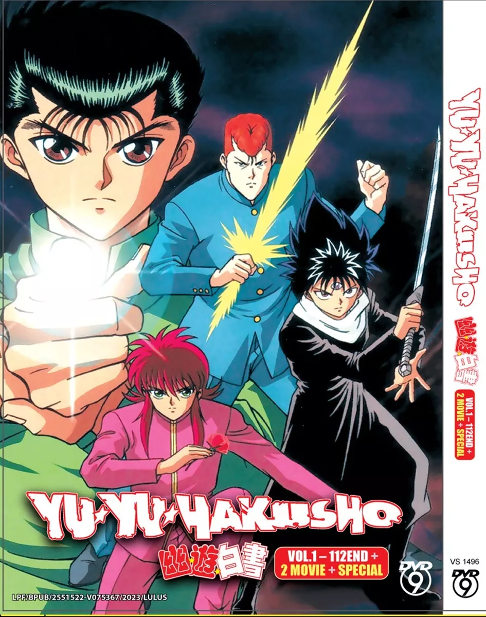 Anime DVD Yu Yu Hakusho Episode 1-112 End Complete Series English Dubb Fast  Ship