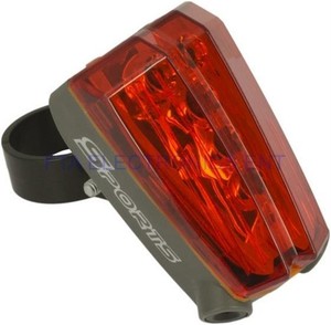 2 Laser 5 LED Rear Cycling Bicycle Bike Tail Safety Warning Flashing Lamp Light