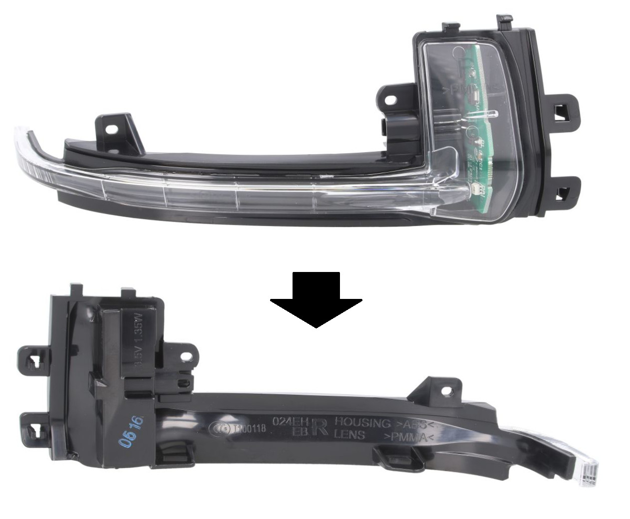 Clignotant droit avant de remplacement pour réparer l'optique brisé de votre Audi A3 8P
