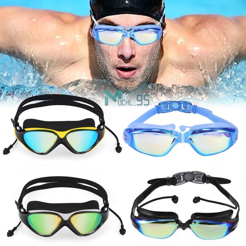 Lunettes de natation adultes HD vision claire anti-brouillard lunettes et écouteur de protection UV - Photo 1 sur 54