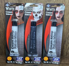NEW Lot of 3 Rubies Halloween Cream Face Costume Makeup White  Black Washable