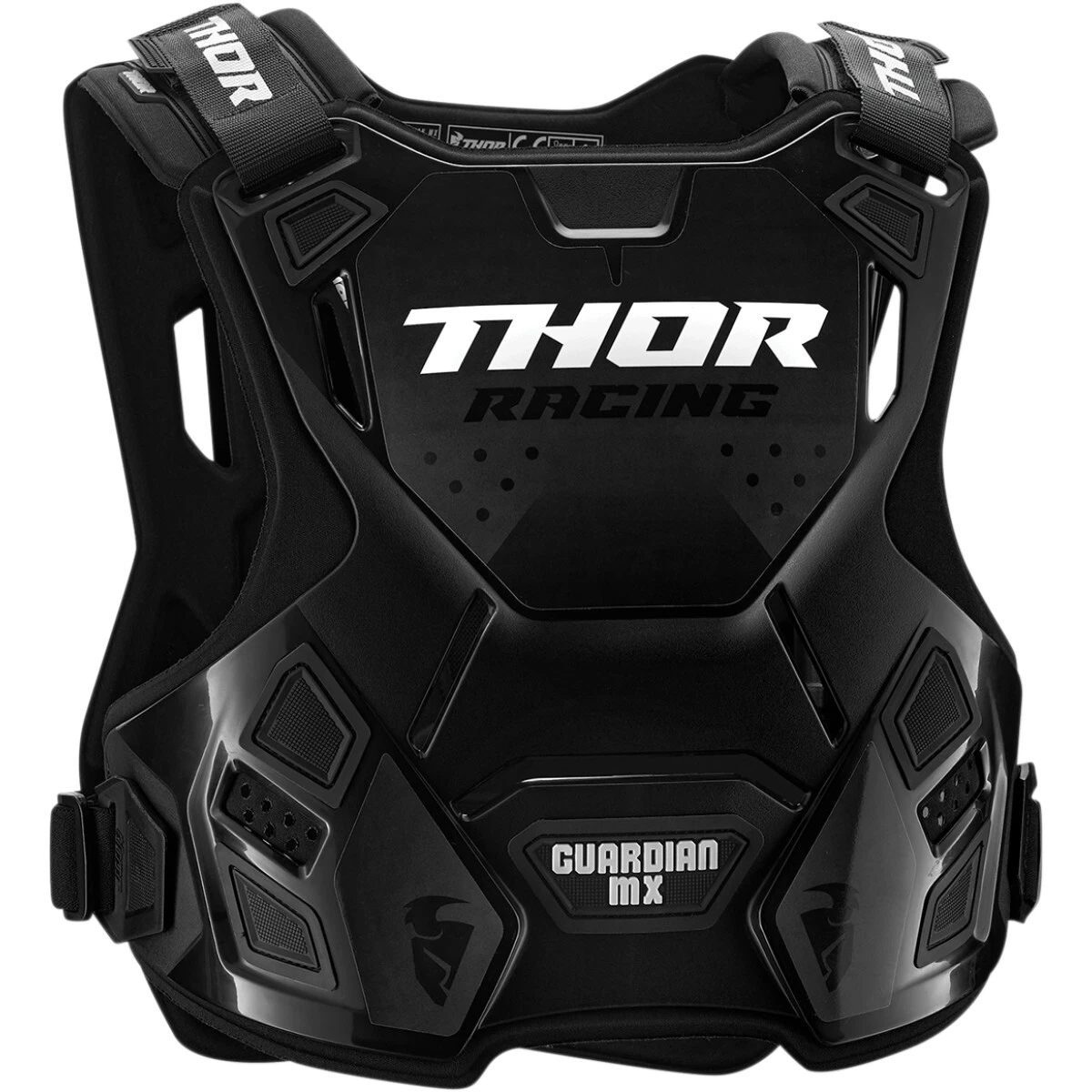 THOR YOUTH GUARDIAN MX ROOST DEFLECTOR MOTOCROSS CHEST BACK BODY ARMOUR BLACK