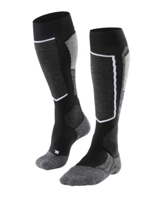 Falke SK2 Herren Skisocken 1 Paar schwarz Thermosocken mittelstarke Polsterung