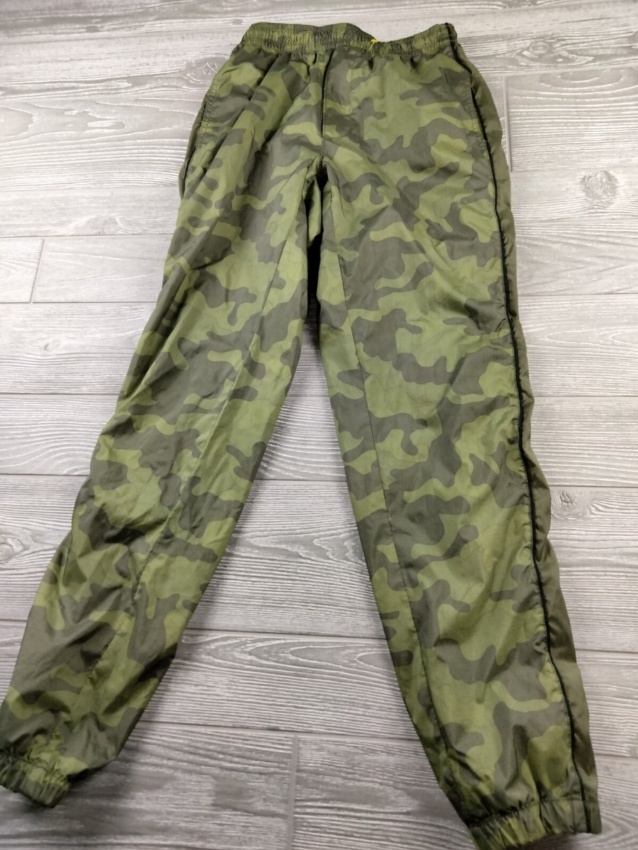 Urban Outfitters Camo Pants Elastic Waist Green Swishy Pants