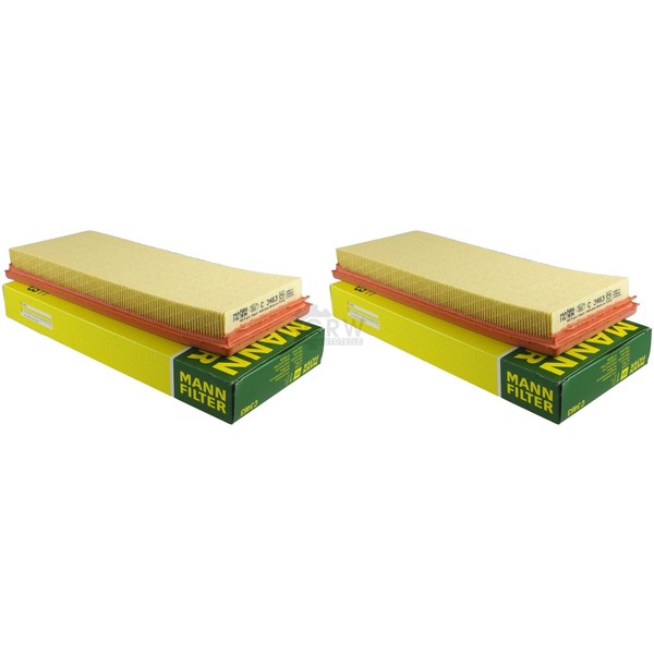 2X Original Mann-Filter Luftfilter C 3463 Air Filter-image