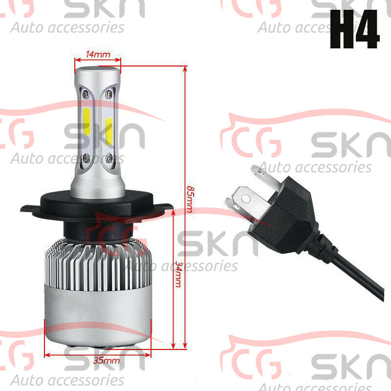 For Yamaha Grizzly 300 550 700 2X H4 LED Headlights Bulbs Hi/Lo Beam 20072016 eBay