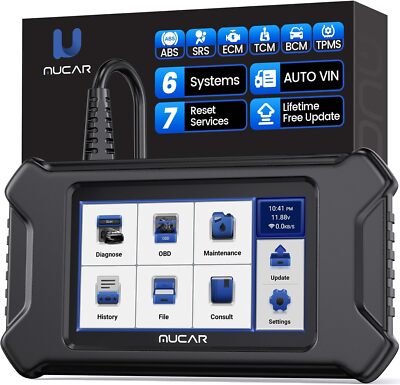 MUCAR CS6 Car Diagnostic Tool OBD2 Code Reader Scanner Oil/EPB/SAS/TPMS Reset