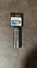 Jobsmart  11/16" 12 Point 1/2” Drive Chrome Deep Socket 1038396