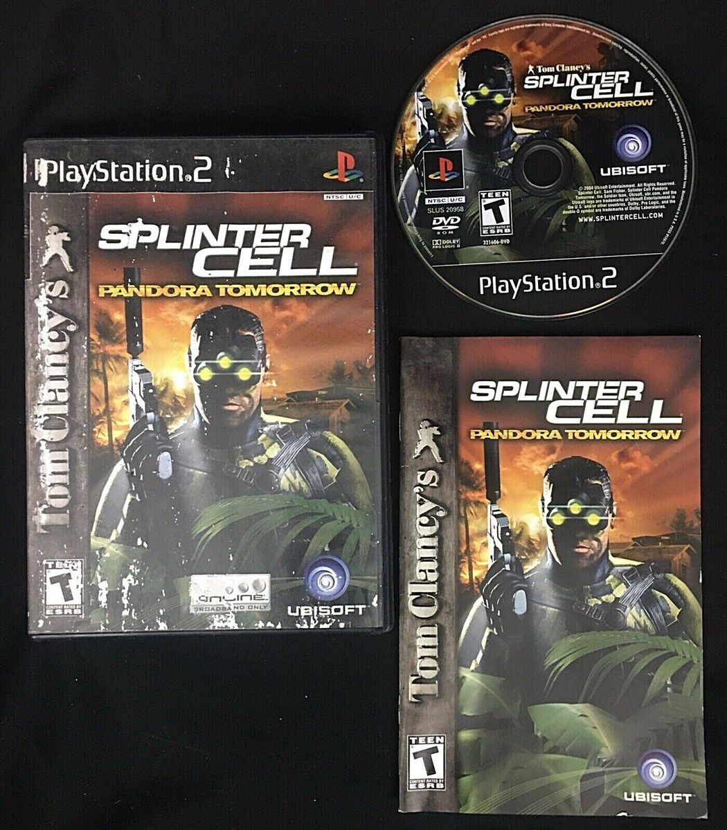 Tom Clancy's Splinter Cell Pandora Tomorrow Sony Playstation 2 Ps2 Game  COMPLETE 8888321606