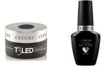 Cuccio Pro T3 LED/UV Controlled Leveling Gel Opaque Petal Pink 1oz +Veneer Prep 