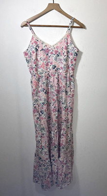 Rachel Zoe Floral Tiered Smocked Maxi Slip Dress Size 6 Cottagecore Romantic