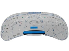 2003 – 2005 CADILLAC ESCALADE, HUMMER H2 STYLE GAUGE FACE OVERLAY WHITE