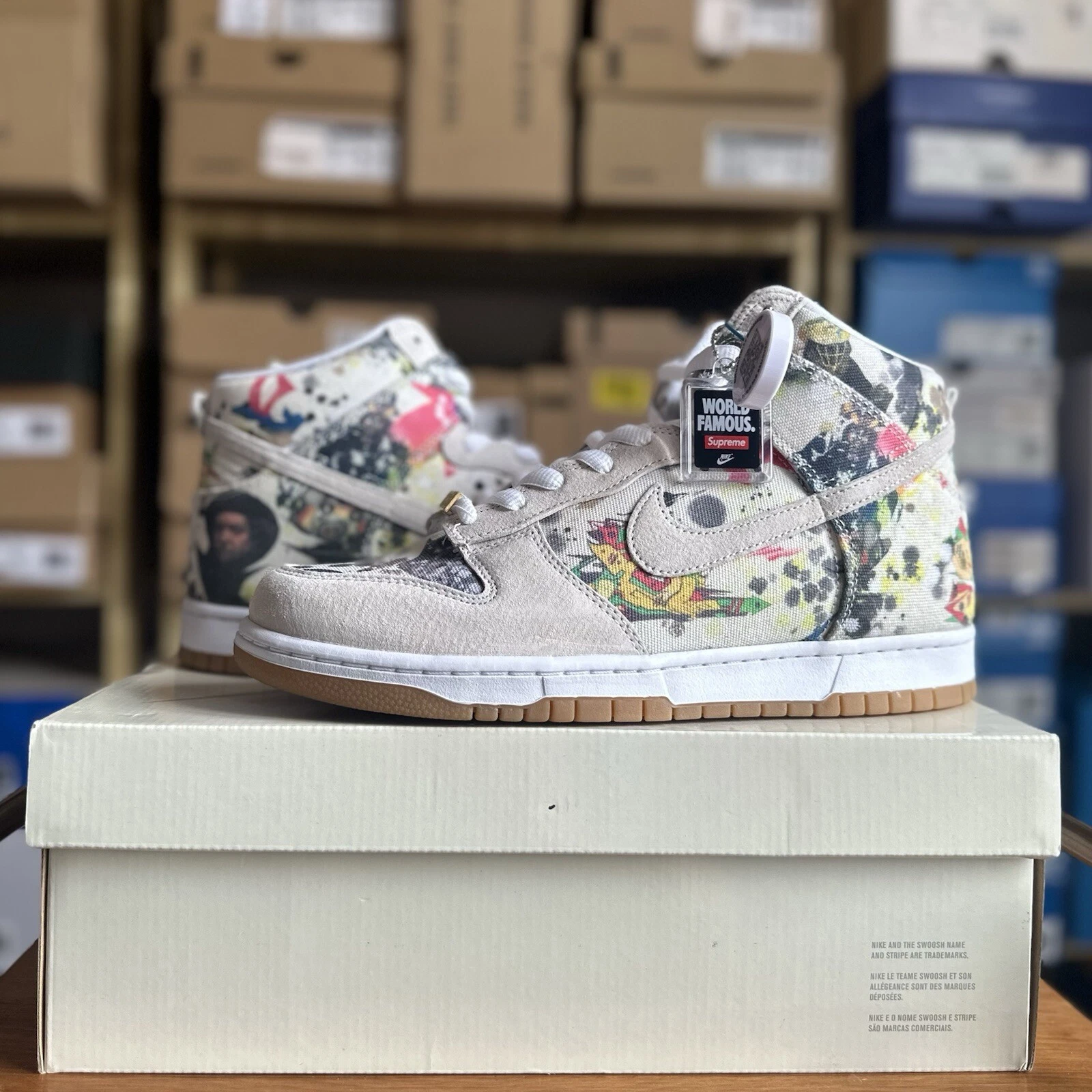 UK 9   Nike Supreme x Dunk SB High Rammellzee